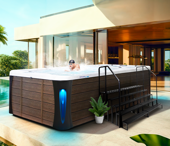Calspas hot tub being used in a family setting - Turin