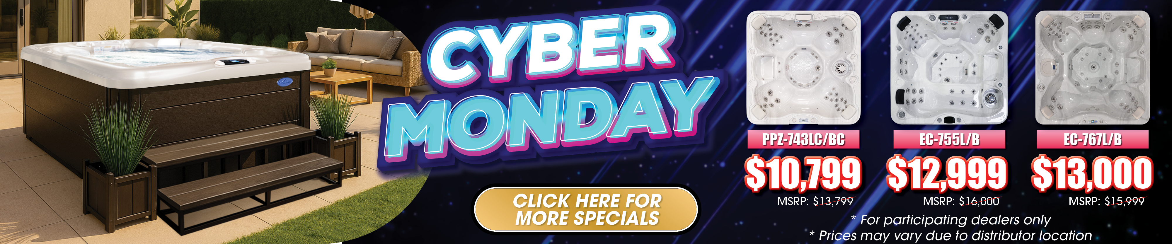 Calspas hot tub being used in a family setting - Turin